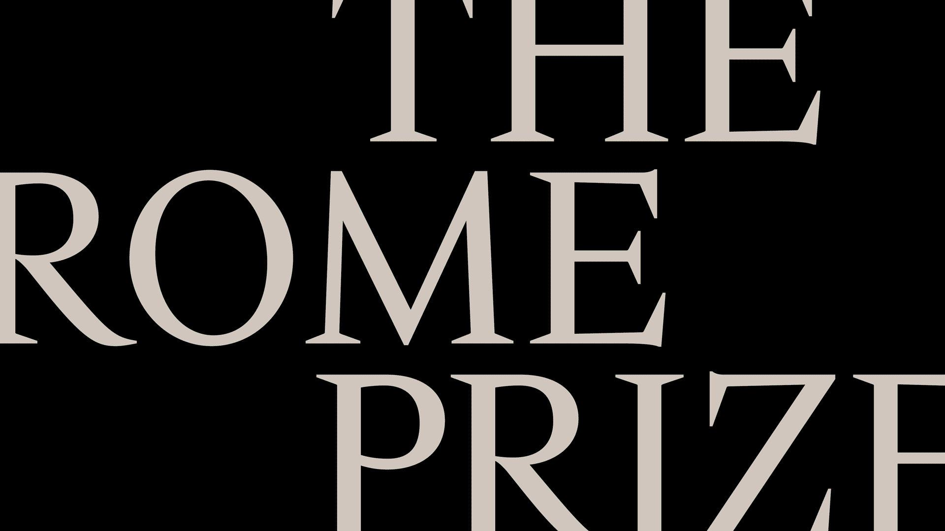2025 Rome Prize Competition