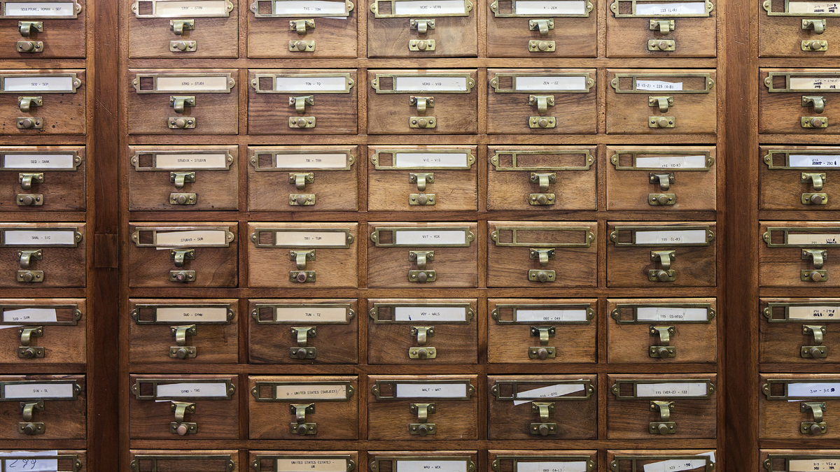 Reseach - Resources - Card Catalogue