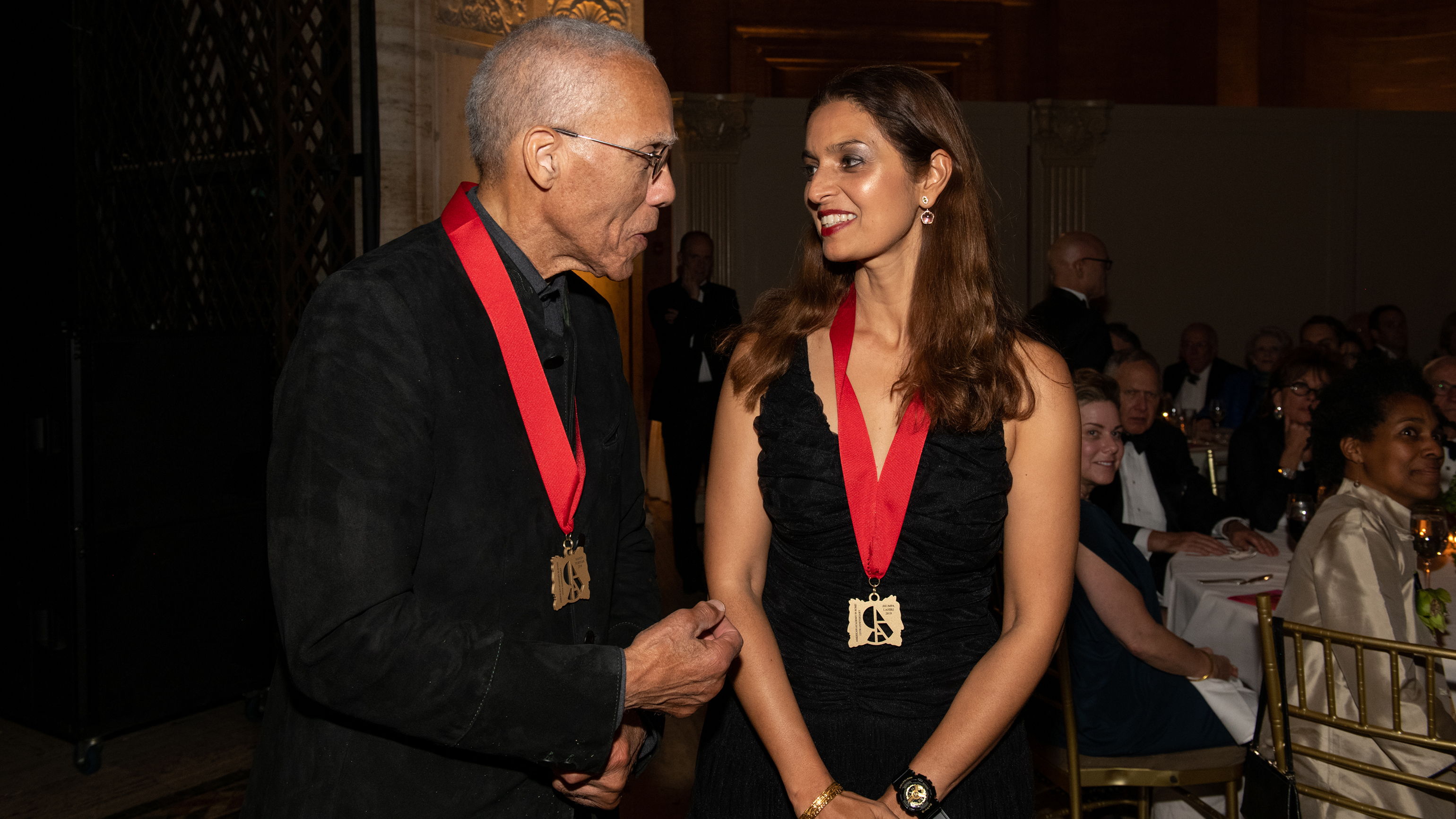 AAR honorees Jhumpa Lahiri and Martin Puryear at the 125th Anniversary New York Gala