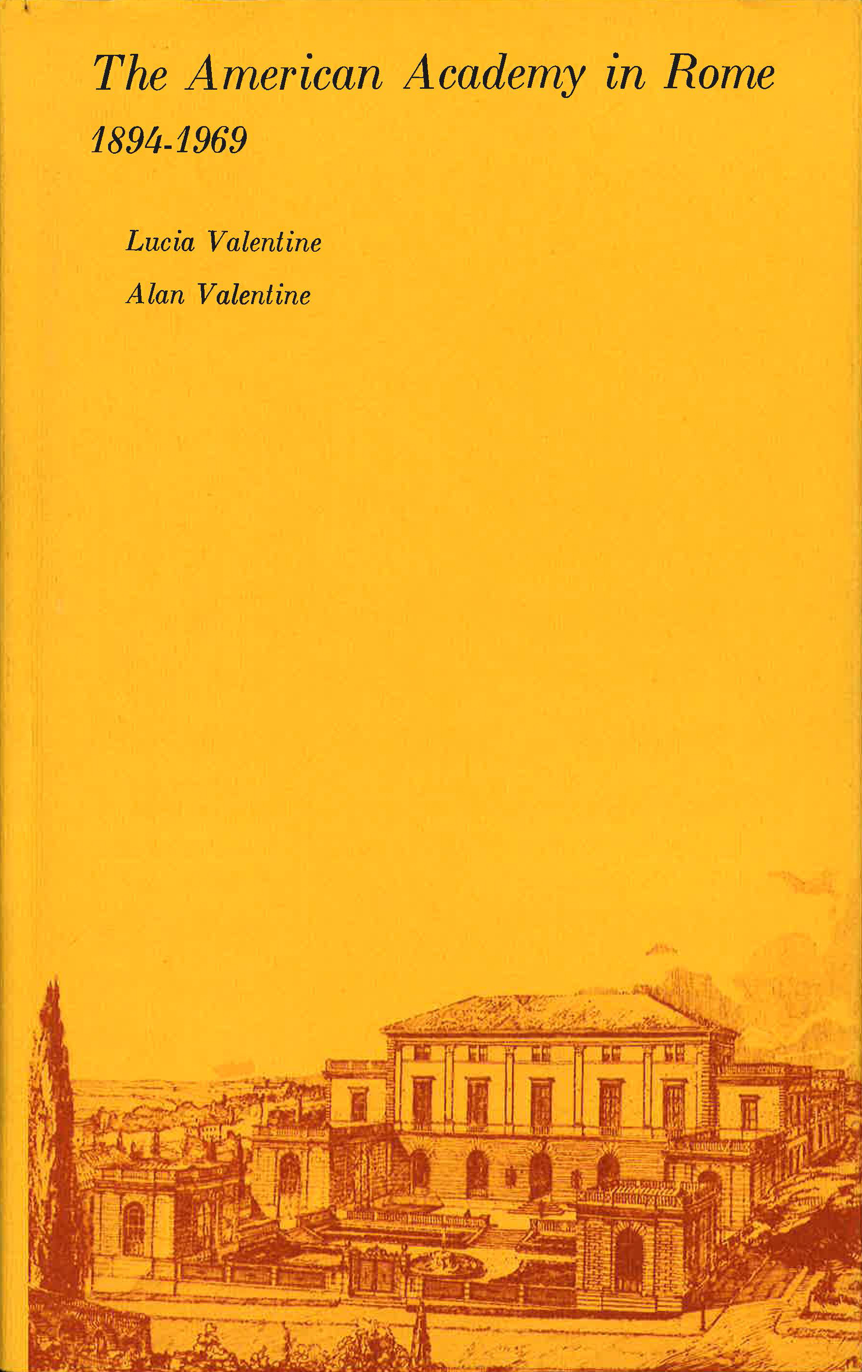 Cover of the book The American Academy in Rome, 1894–1969