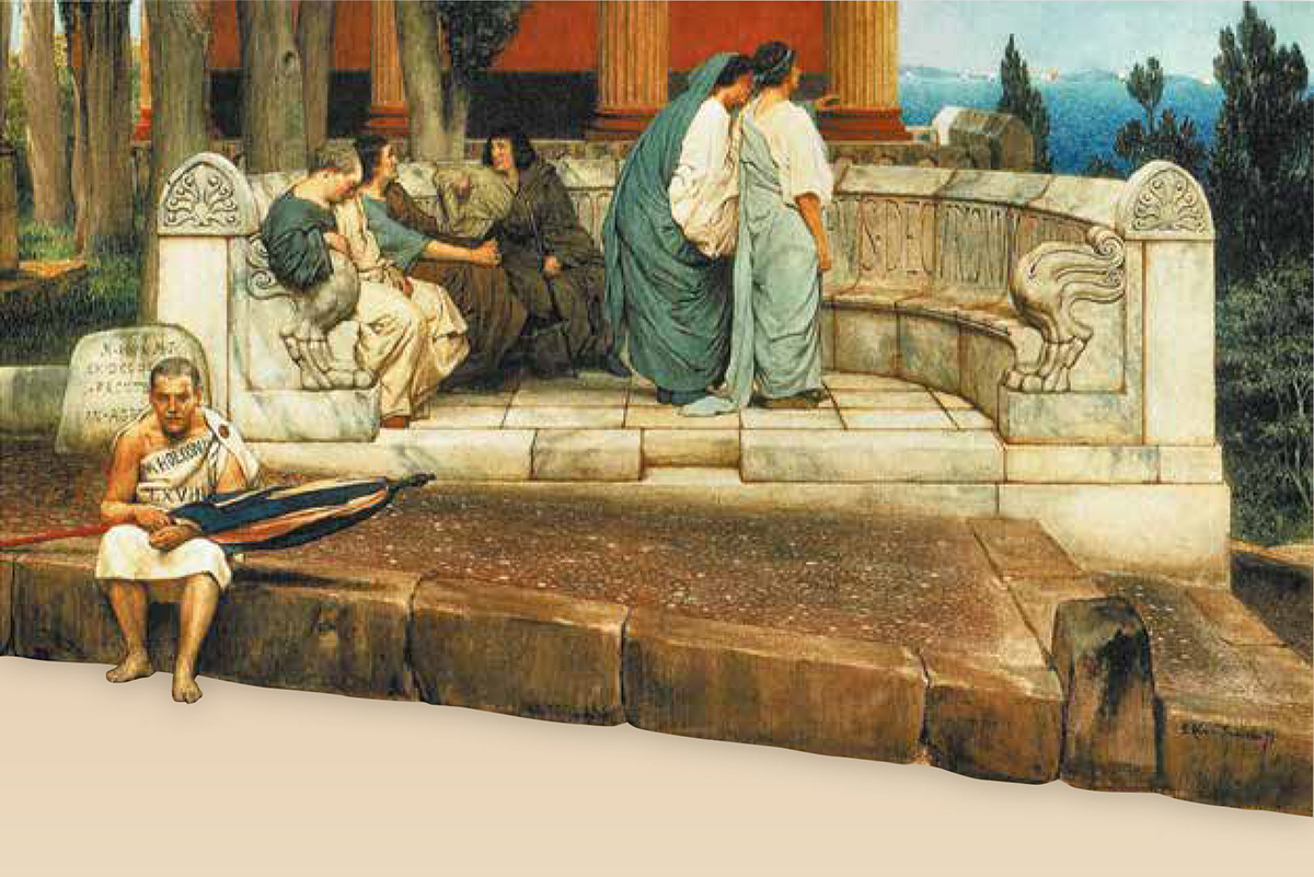 Detail of the cover of Allison L. C. Emmerson’s book, Life and Death in the Roman Suburb