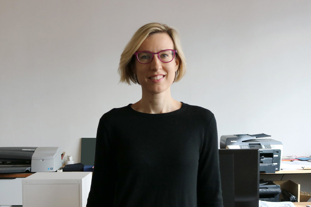 Portrait of Bryony Roberts in her studio