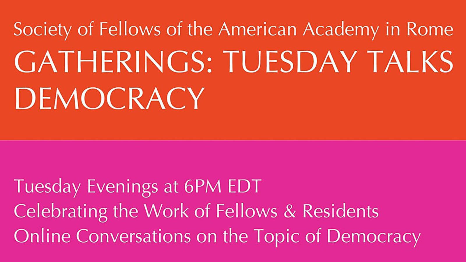 SOF Gatherings - Tuesday Talks - Democracy