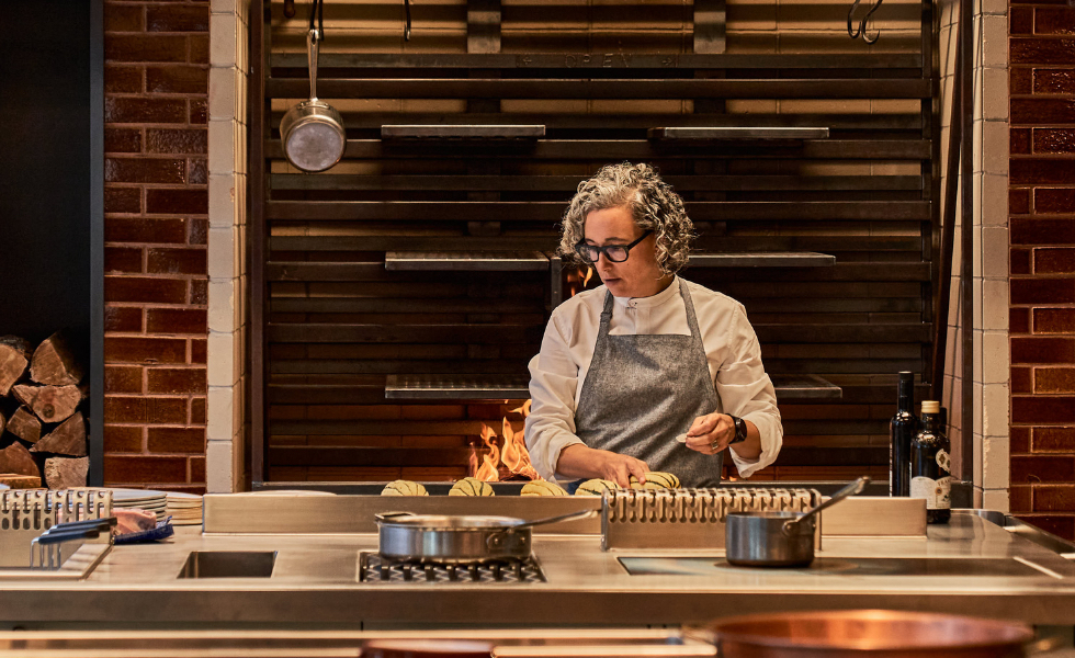 Woman in a kitchen